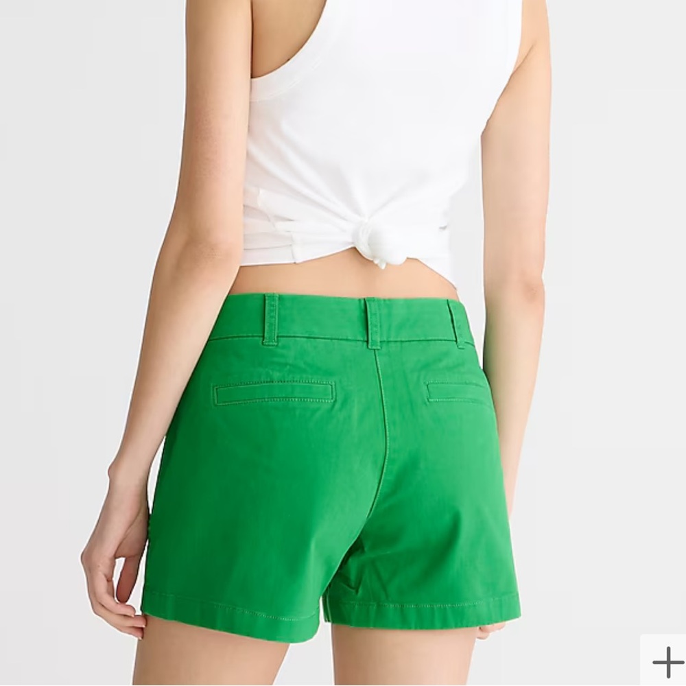 J.Crew | 4” Chino Shorts | Size 6 | Green Color